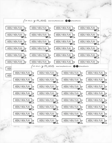 Script Wording Stickers – Fancy Plans Co
