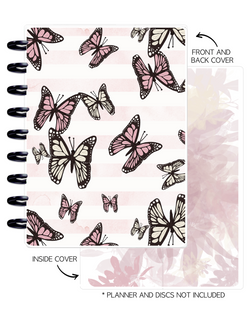 Cover Set of 2 LETS BLOOM Butterflies <Double Sided Print>
