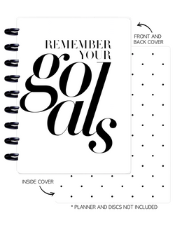 Cover Set of 2 CLASSY QUOTES Remember Goals  <Double Sided Print>