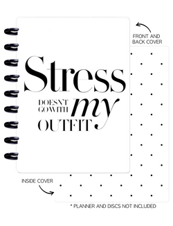 Cover Set of 2 CLASSY QUOTES Stress / Outfit <Double Sided Print>