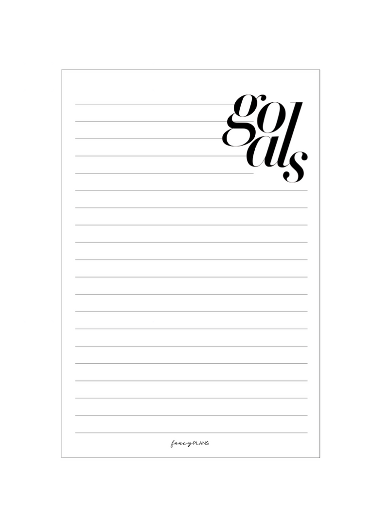 4 x 6 Notepad | Goals