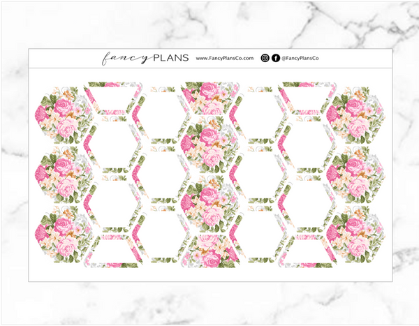FLORAL PINK | Functional Hexagons
