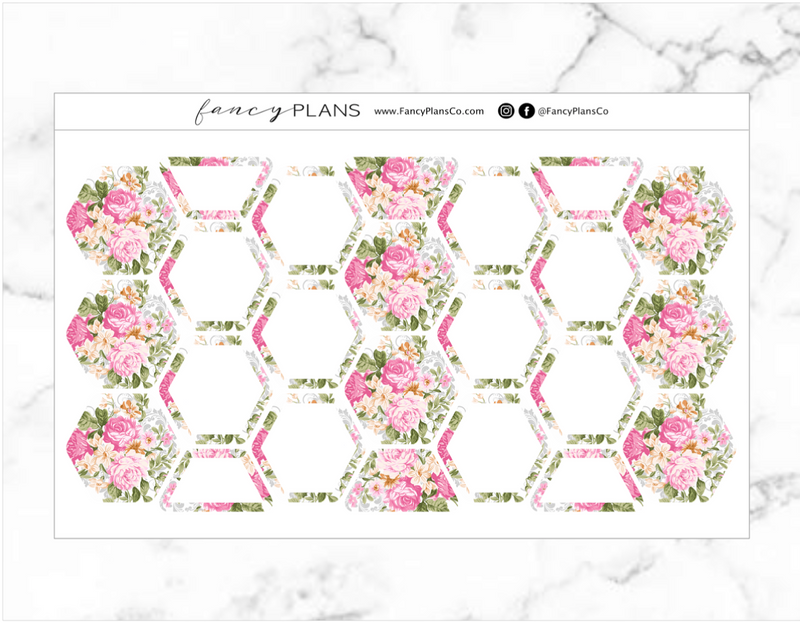 FLORAL PINK | Functional Hexagons