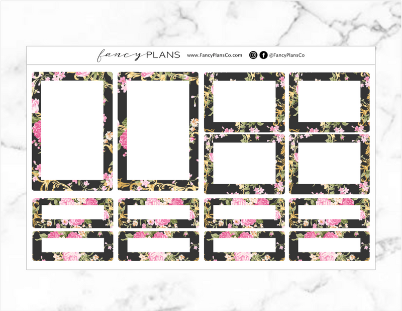 Floral BLACK | Functional Boxes