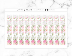 Washi Strip Stickers | GRAY FLORAL