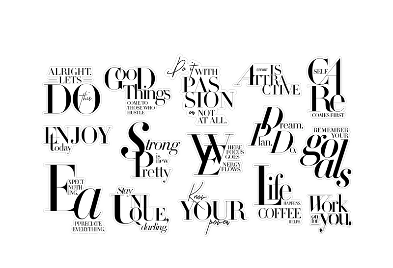 Die Cuts 15 pc | CLASSY QUOTES