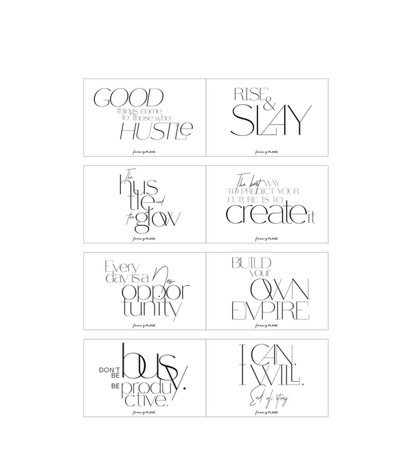 2 X 3 Inspiration Cards | CLASSY QUOTES