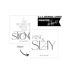 2 X 2 Inspiration Cards | CLASSY QUOTES  #3