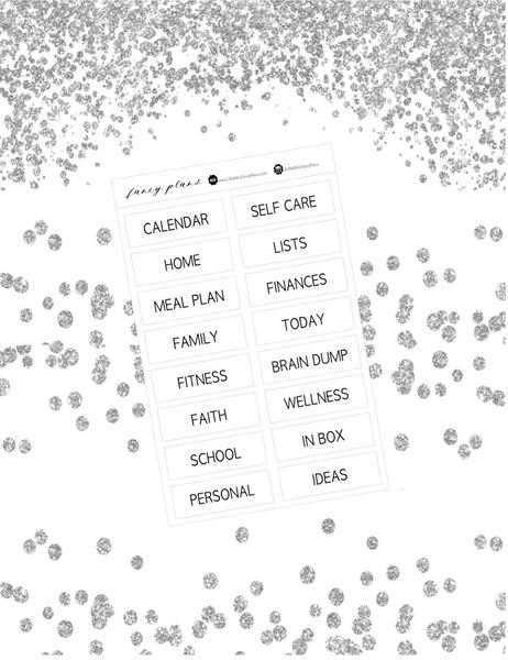 Wording Labels – Fancy Plans Co