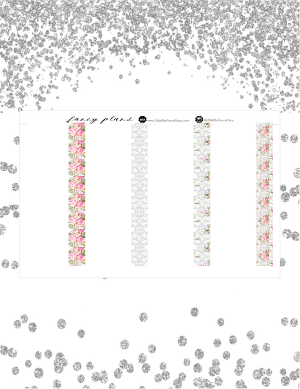 Task Card FLORAL Label Stickers