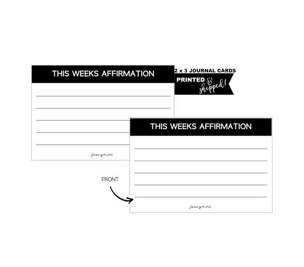 2 X 3 Affirmation Journal Task Cards