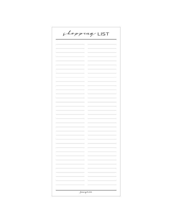 3 x 8  Notepad | Shopping List