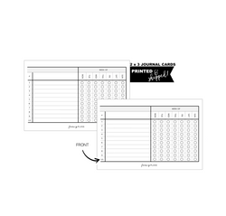 3 x 5 Blank Tracker Journal Task Cards