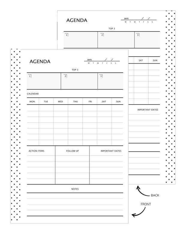 genda Fill Paper Inserts | Digital Download