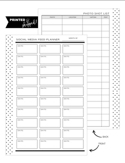 Social Feed Planner Fill Paper