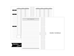 Hourly Schedule Overview Fill Paper