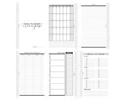 Monthly Meal Planner | ONE MONTH  <PRINTED AND SHIPPED>