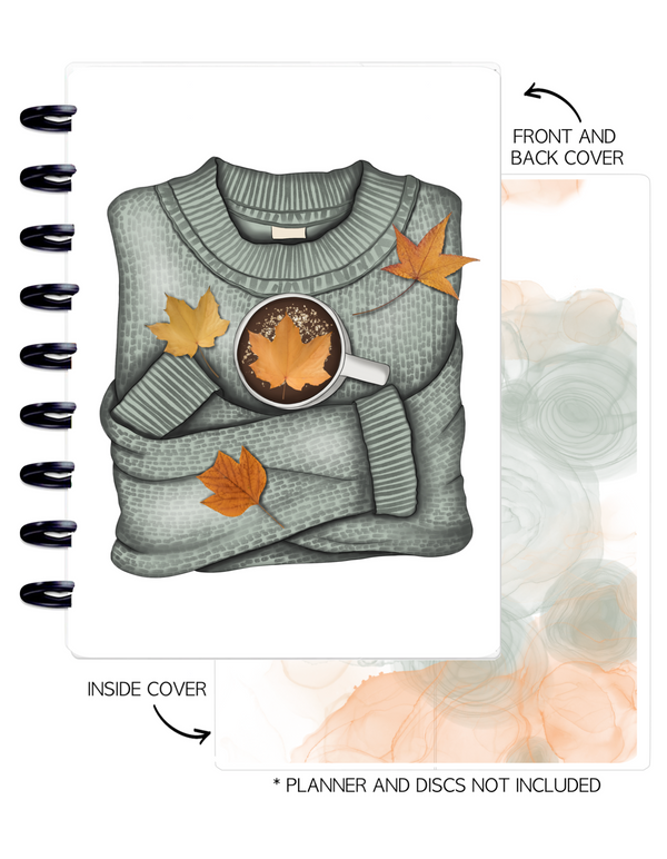 Cover Set of 2 AUTUMN BREEZE Fall Sweater <Double Sided Print>