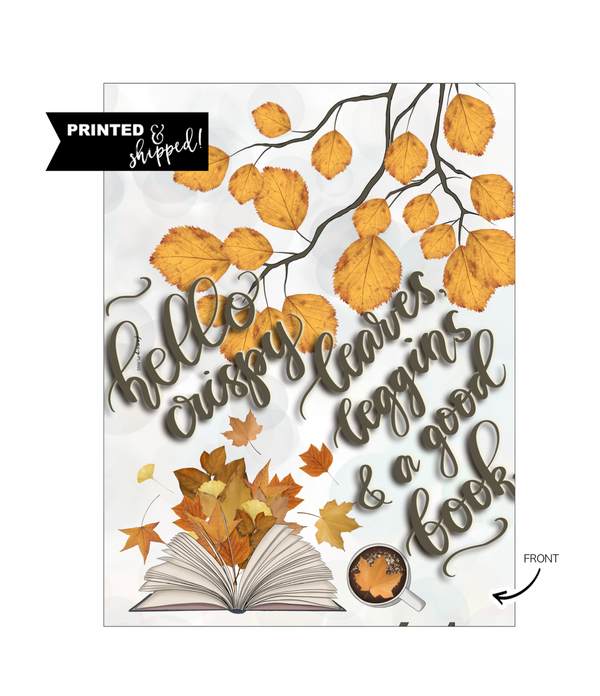 Printed Vellum AUTUMN BREEZE Quote