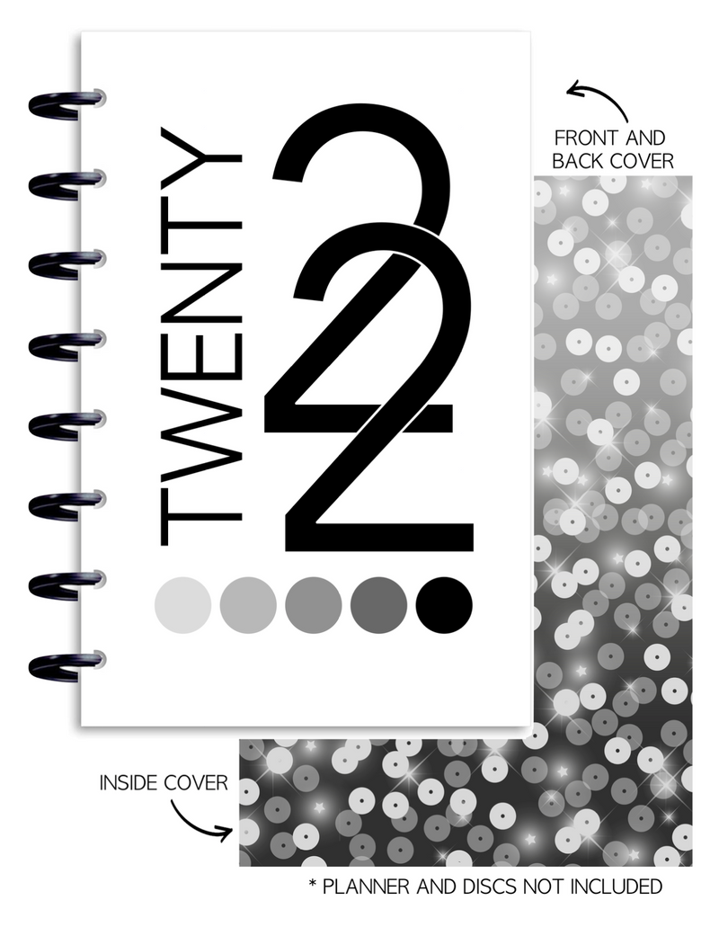 Cover Set of 2 2022 w/ Ombre Circles <Double Sided Print>