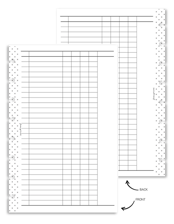 Blank Reference Fill Paper <PRINTABLE PDF>