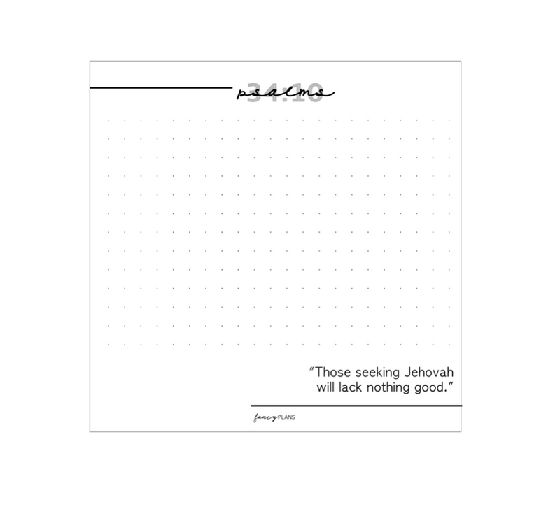 4 x 4 Notepad | Year Text Scripture