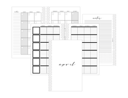 Subject Style CALENDAR INSERTS <Un-Dated PRINTED AND SHIPPED>