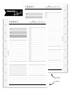 Today Daily Fill Paper Inserts