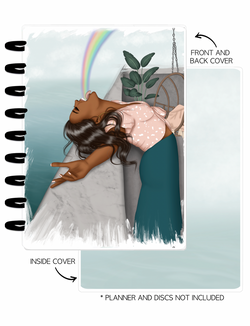 Cover Set of 2 CHOOSE HAPPINESS Rainbow Girl <Double Sided Print>