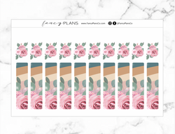 Washi Strip Stickers | CHOOSE HAPPINESS Floral Rainbow
