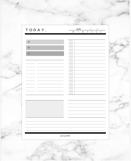 9 x 7 Deskpad | Today Daily