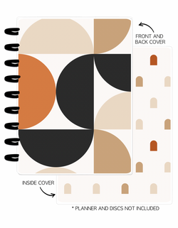 Cover Set of 2 MODERN ABSTRACT Shapes and Arches <Double Sided Print>