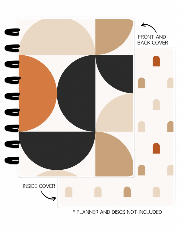 Cover Set of 2 MODERN ABSTRACT Shapes and Arches <Double Sided Print>