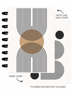Cover Set of 2 MODERN ABSTRACT Arches and Lines <Double Sided Print>
