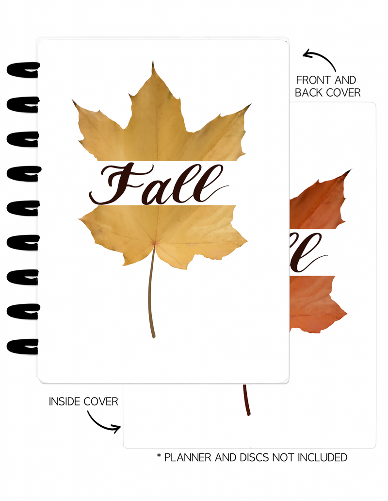 Cover Set of 2 COZY FALL Fall Leaves <Double Sided Print>