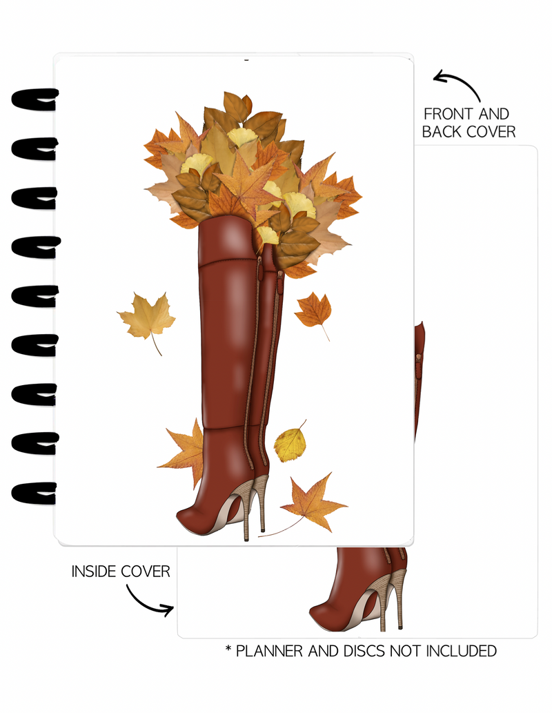 Cover Set of 2 COZY FALL Fall Boots <Double Sided Print>