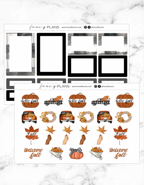 Cozy Fall BLACK | BOXES + ICONS – Fancy Plans Co