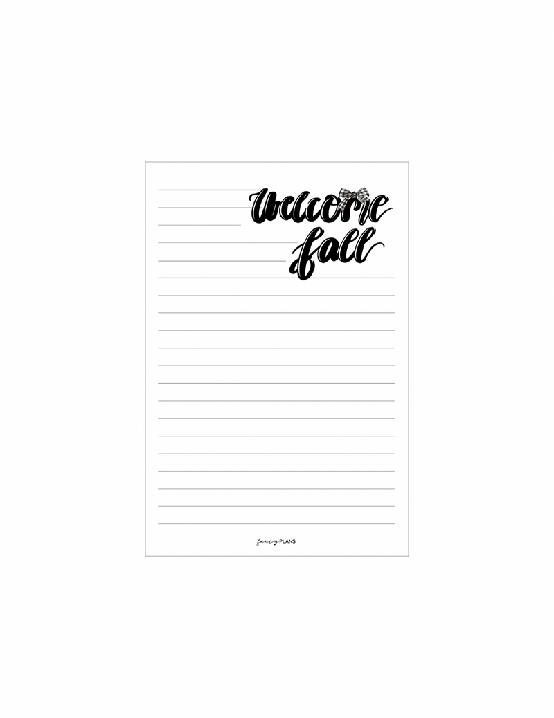 4 x 6 Notepad |  Cozy Fall