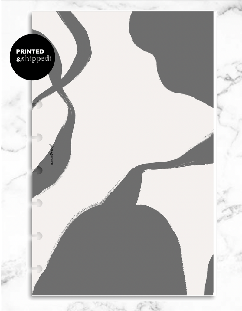 Printed Vellum Modern Abstract INK BLOTS <PRINTED AND SHIPPED>