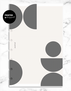 Printed Vellum Modern Abstract HALF CIRCLES <PRINTED AND SHIPPED>