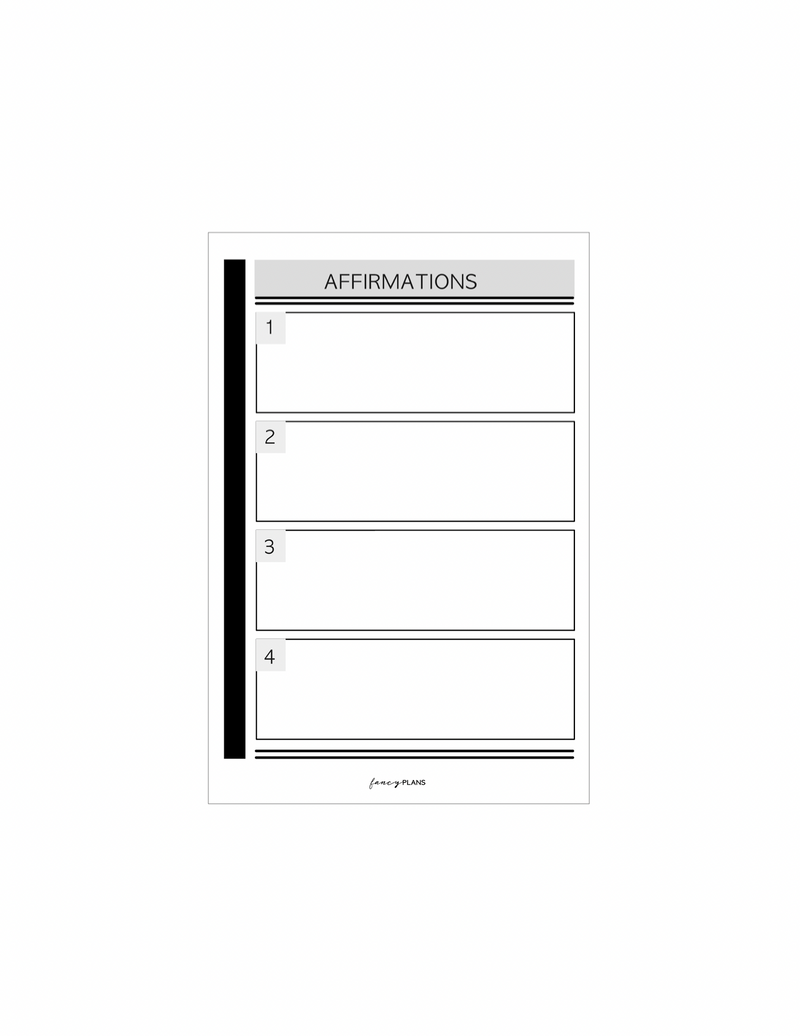4 x 6 Notepad |  Affirmations