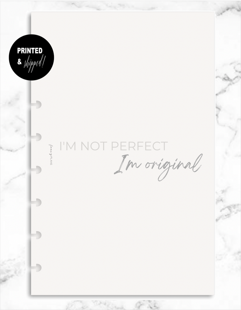 Motivational Quotes Dashboard | I'm Not Perfect I'm Original