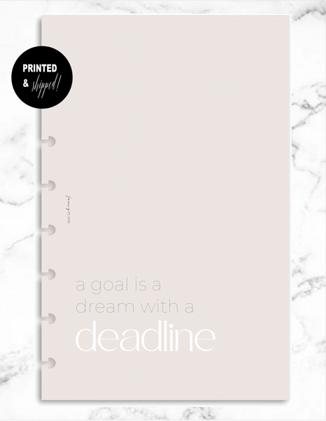 Motivational Quotes Dashboard | A Goal is a Dream With a Deadline ...