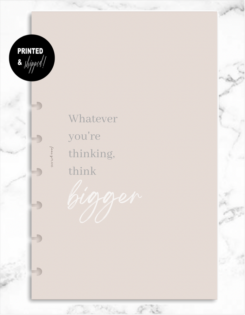 Motivational Quotes Dashboard | Whatever You're Thinking Think Bigger