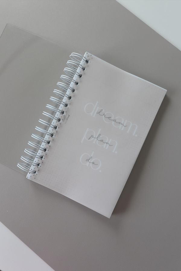 Coiled Notebook | Dream Plan Do| FROSTED COVER