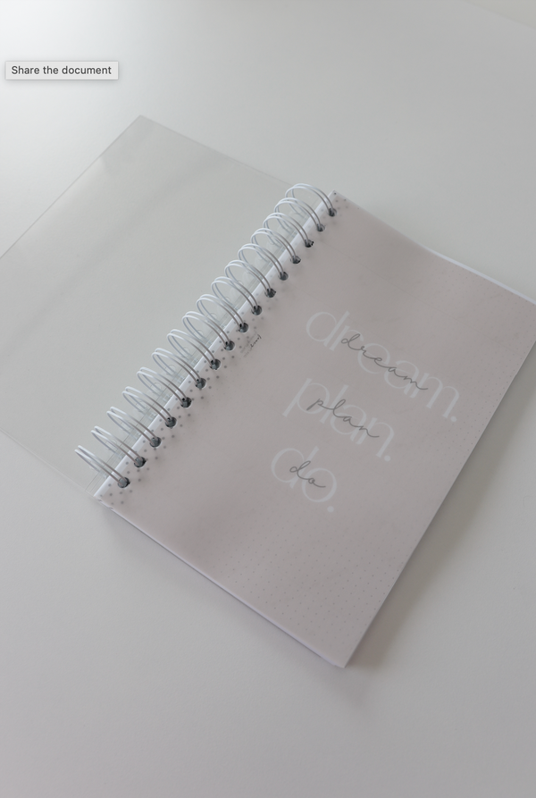 Coiled Notebook | Eat Sleep Work  | FROSTED COVER