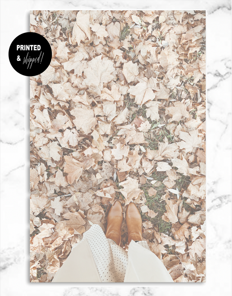 Aesthetic Fall Dashboard | Walking On Leaves