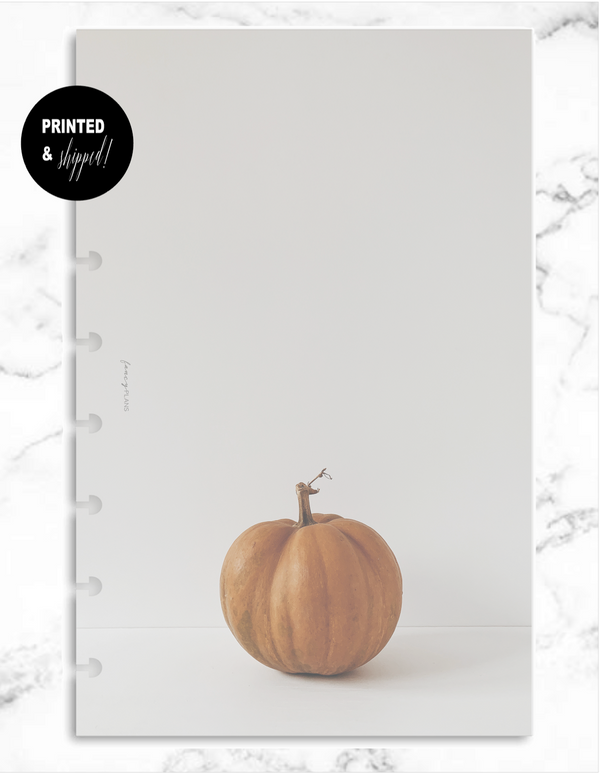 Aesthetic Fall Dashboard | Single Pumpkin