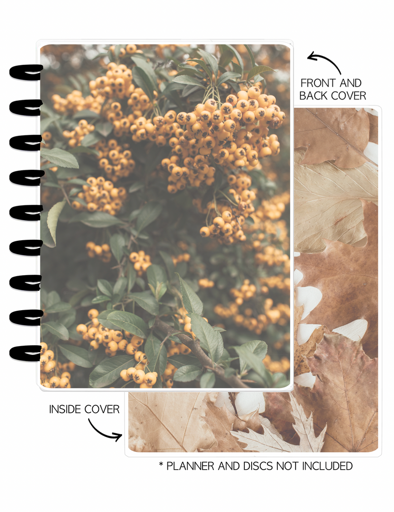 Cover Set of 2 AESTHETIC FALL Fruit Tree