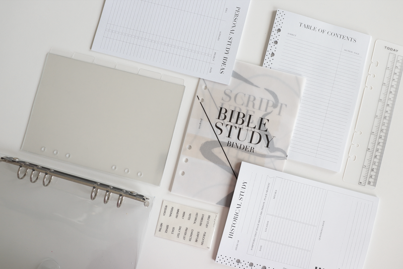 Bible Study Coil Planner Bundle  | CLEAR COVER